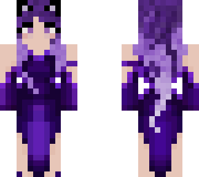 Purple Cat Goddess | Minecraft Skin