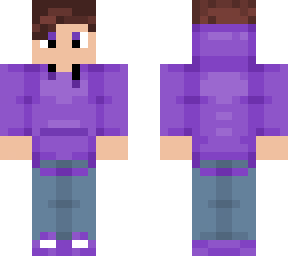 purple hoood man