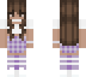 purple plaid skirt
