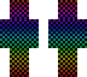 rainbow and black