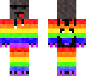 rainbow derp wolf skin