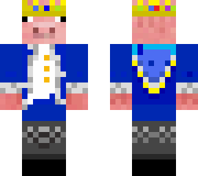 technoblade with blue robe