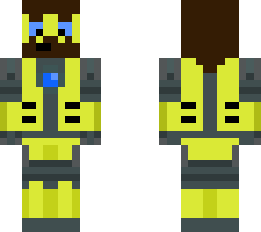 the robot with human hair