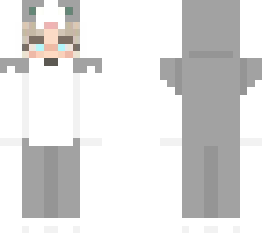 webkinz -- gray and white cat -- onesie