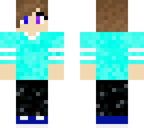 aqua and purple