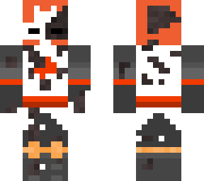 battle damaged orange knight