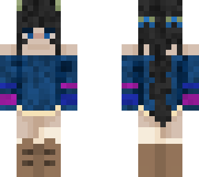 blue girl
