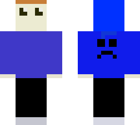 blue hoddie