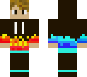 boy with flame hoodie