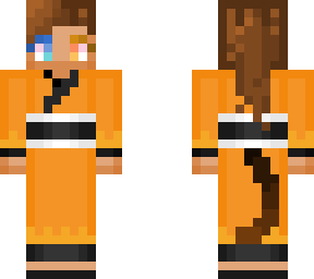 catra in a kimono (orange)
