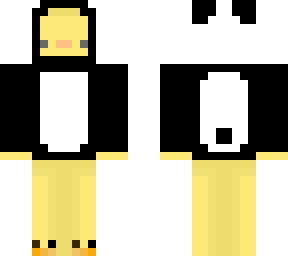 duck in a panda onesie