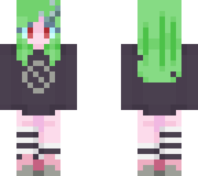 green hair girl
