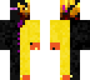half enderman/blaze in suit