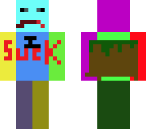 i suck minecraft character