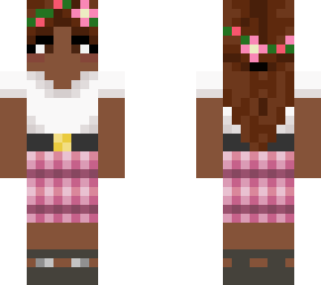 pink plaid girl