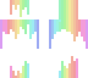 rainbow drip with white background