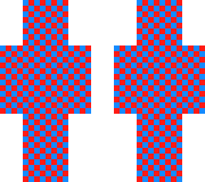 red and blue illusion