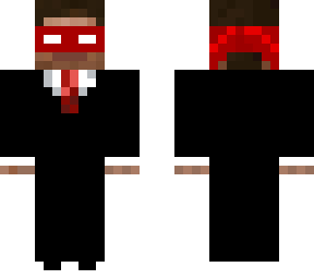 red ninja with tux