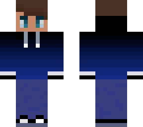 simple blue gradient hoodie