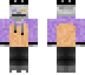 skele in purple/orange hoodie (no mask)
