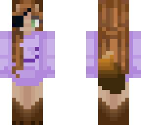 wolf/cat girl skin with purple dream hoodie slightly edited