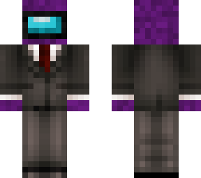 among us purple in suit