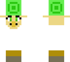 baby villeger with a emerald block