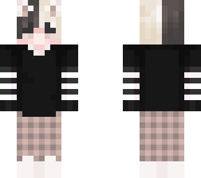 black and white