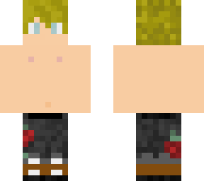 blonde guy (shirtless)
