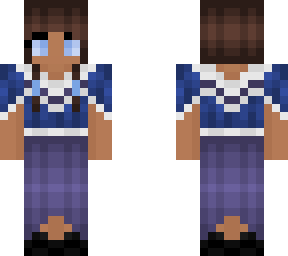 blue dress