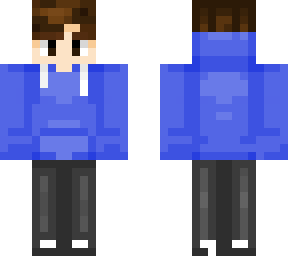 blue hoodie