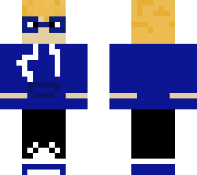 blue hoodie boxer