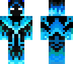 blue person fire