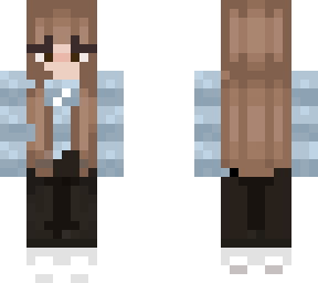 blue teen girl