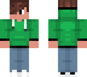 boy with a green hoodie
