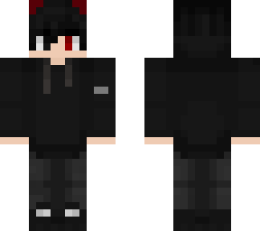 boy with black hoodie