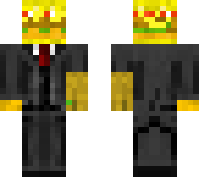 burger head with a thanos gauntlet