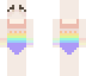 cute girl that haves cancer whit rainbow clothes
