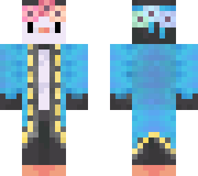 edited penguin king blue + flower crown
