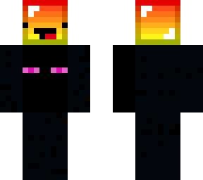 enderman holdin rainbow skeppy