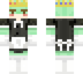 frog in maid dress w/ eyebrows
