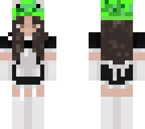 girl in maid outfit with frog hat!