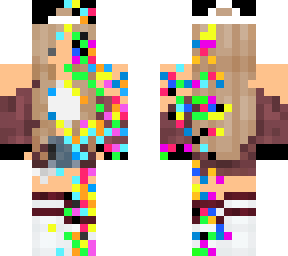 glitched peach