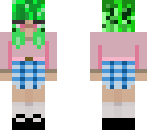 green hair egirl