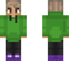 green hoodie purpled!