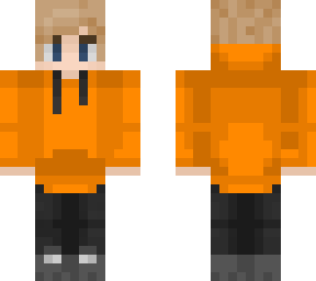guy with orange hoodie 78465