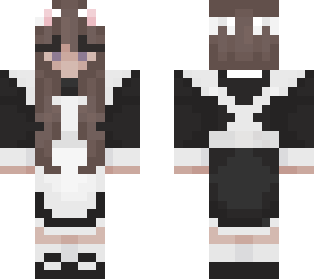 long dressed maid girl