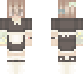 makoto naegi in a maid dress