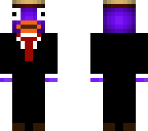 man with purple tie