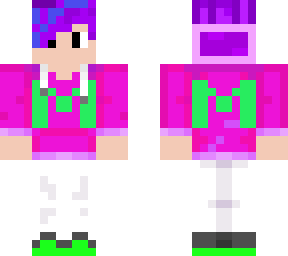 mynti's skin with a pink hoodie
